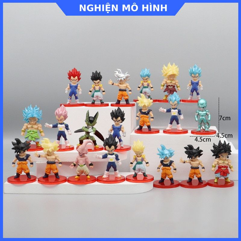 Mô hình nhân vật Bảy Viên Ngọc Rồng Ver2 Goku Gogeta Shenron Gohan Frieza Vegeta Super Saiyan God SSJ  Dragon Ball