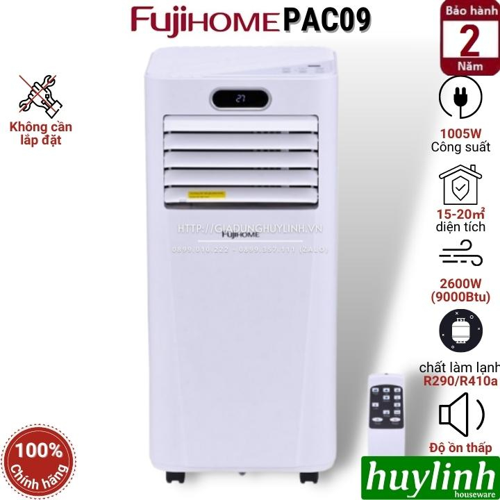 Máy lạnh - điều hoà di động mini Fujihome PAC09 - 9000BTU [15-20m2]