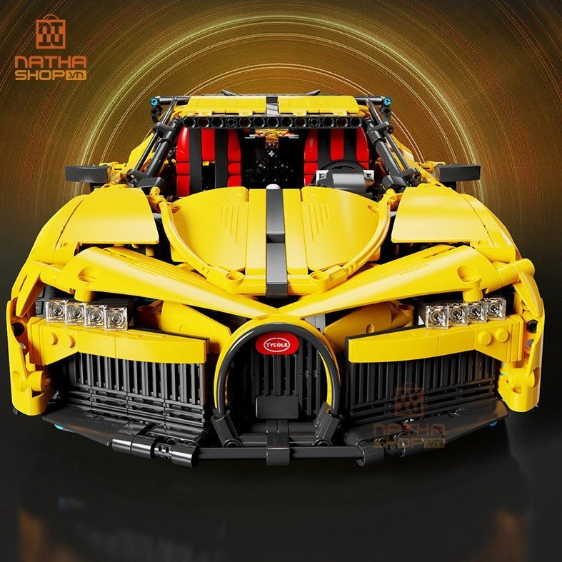 Mô Hình Lắp Ráp LEGO Nathashop Siêu Xe Bugatti Yellow T5027 Tỷ Lệ 1:10 2003 PCS