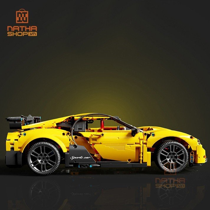 Mô Hình Lắp Ráp LEGO Nathashop Siêu Xe Bugatti Yellow T5027 Tỷ Lệ 1:10 2003 PCS