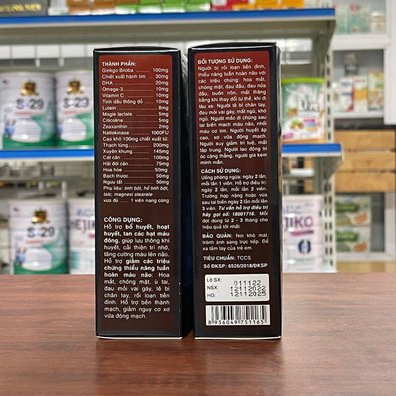 Hoạt huyết T-Đình G&P Plus bổ não hết đau đầu, tăng tuần hoàn máu lên não, ổn định huyết áp hộp 30 viên