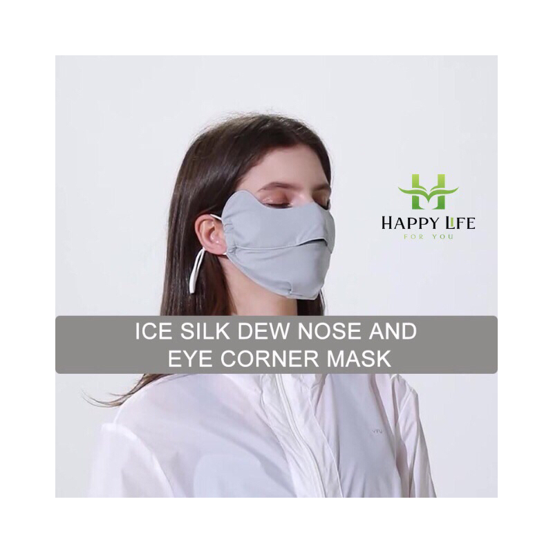 Khẩu trang chống tia nắng UV 98% vải lụa mát NAM-NỮ