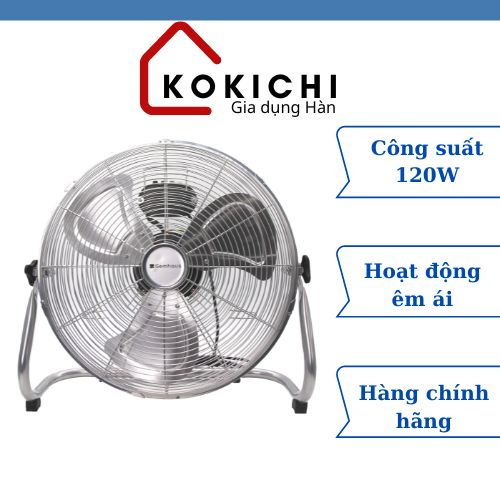 Quạt sàn GEMHAUS GH450F, công suất 120w, điều chỉnh hướng gió [Hàng chính hãng]