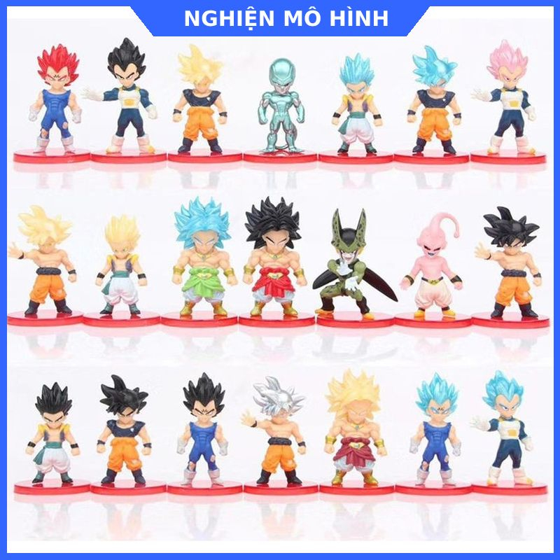 Mô hình nhân vật Bảy Viên Ngọc Rồng Ver2 Goku Gogeta Shenron Gohan Frieza Vegeta Super Saiyan God SSJ  Dragon Ball