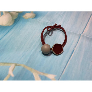 Dây Cột Tóc Cao Su Đính Hạt Tròn Dễ Thương Cho Nữ