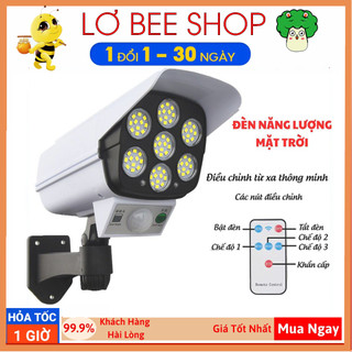 Đèn Năng Lượng Mặt Trời Giả Camera Chống Trộm - Chống Nước - Có Điều Khiển Cảm Biến - Tiết Kiệm Điện