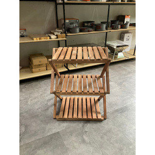 Kệ gỗ 3 tầng xếp gọn đi dã ngoại