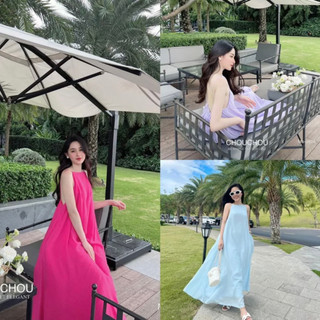 ĐẦM MAXI LỤA 2 LỚP [TNT SHOP BIGSIZE 60KG 90KG]