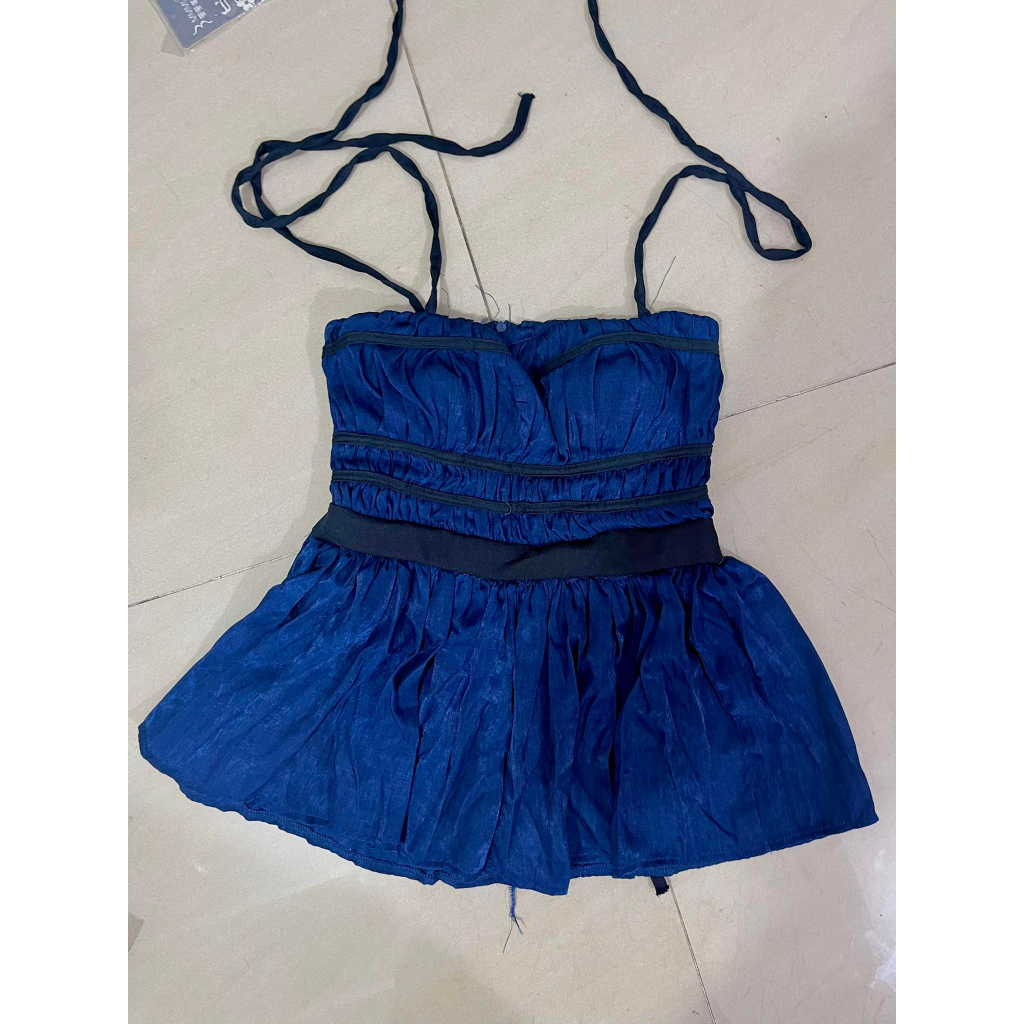 Aó Hai Dây Jean Bo Chun Siêu Xinh CC130 TAT (HỎA TÔC)