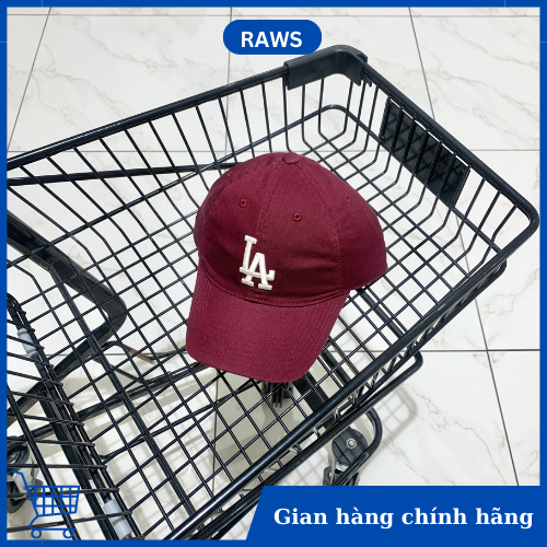 Mũ lưỡi trai N Cover Đỏ Mận  Logo LA xuất Hàn chính hãng