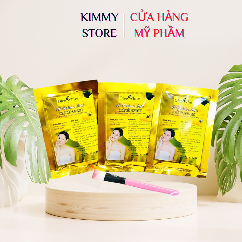 mặt nạ ủ trắng huyết yến collagen