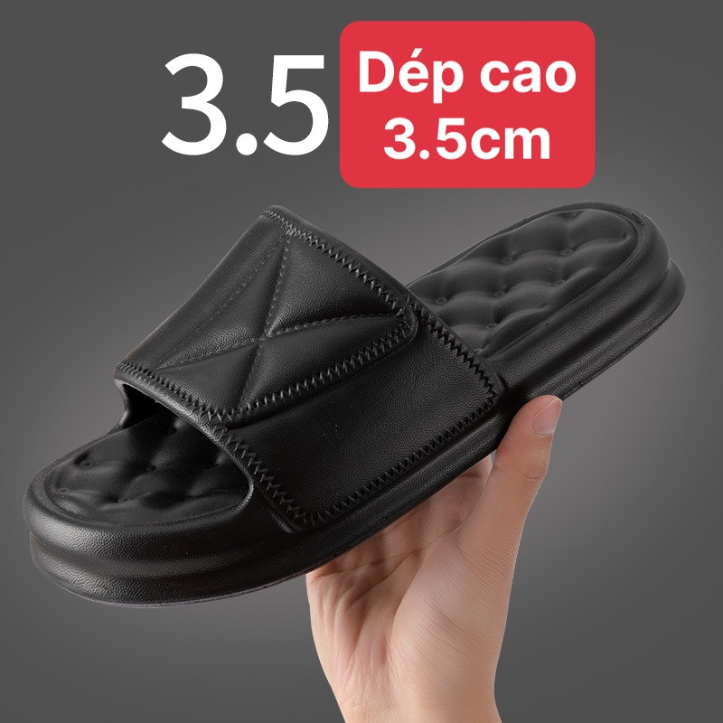 Dép bánh mì nữ độn đế 3cm, dép quai ngang chao chất liệu eva kiểu ulzzang unisex siêu nhẹ.
