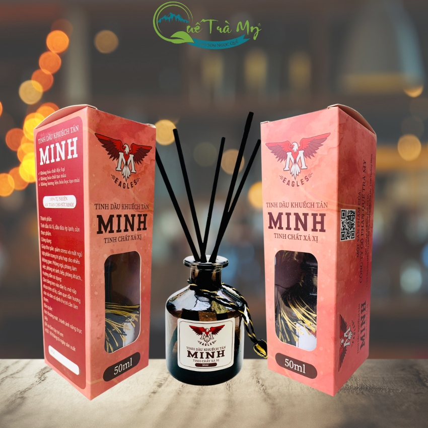 Tinh dầu khuếch tán tinh chất xá xị - Quế Trà My trang trí phòng khách, thơm phòng tự nhiên, dầu thơm lâu, khử mùi tốt.