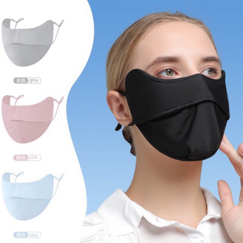 khẩu trang chống tia nắng UV 98% vải thun mát lạnh NAM-NỮ