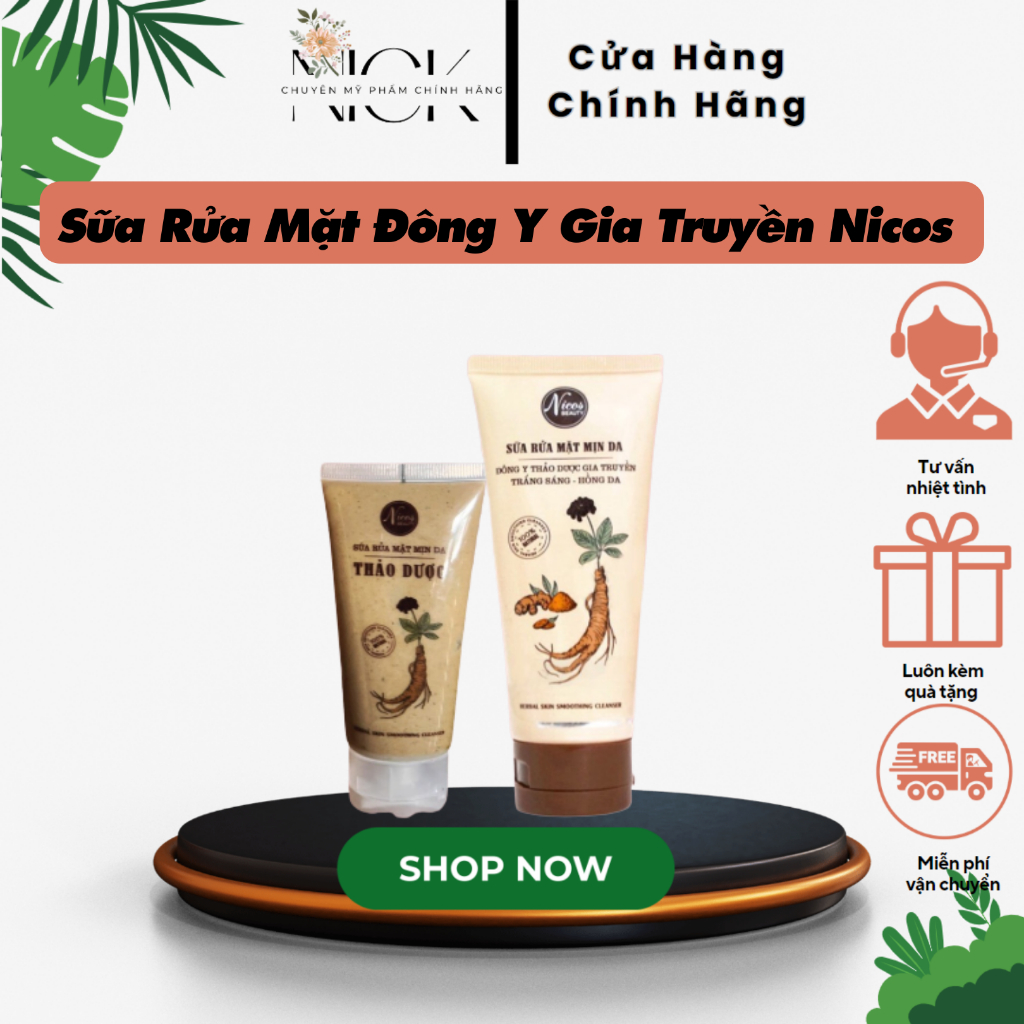 Sữa Rửa Mặt Đông Y Gia Truyền Nicos - Thanh Nhi