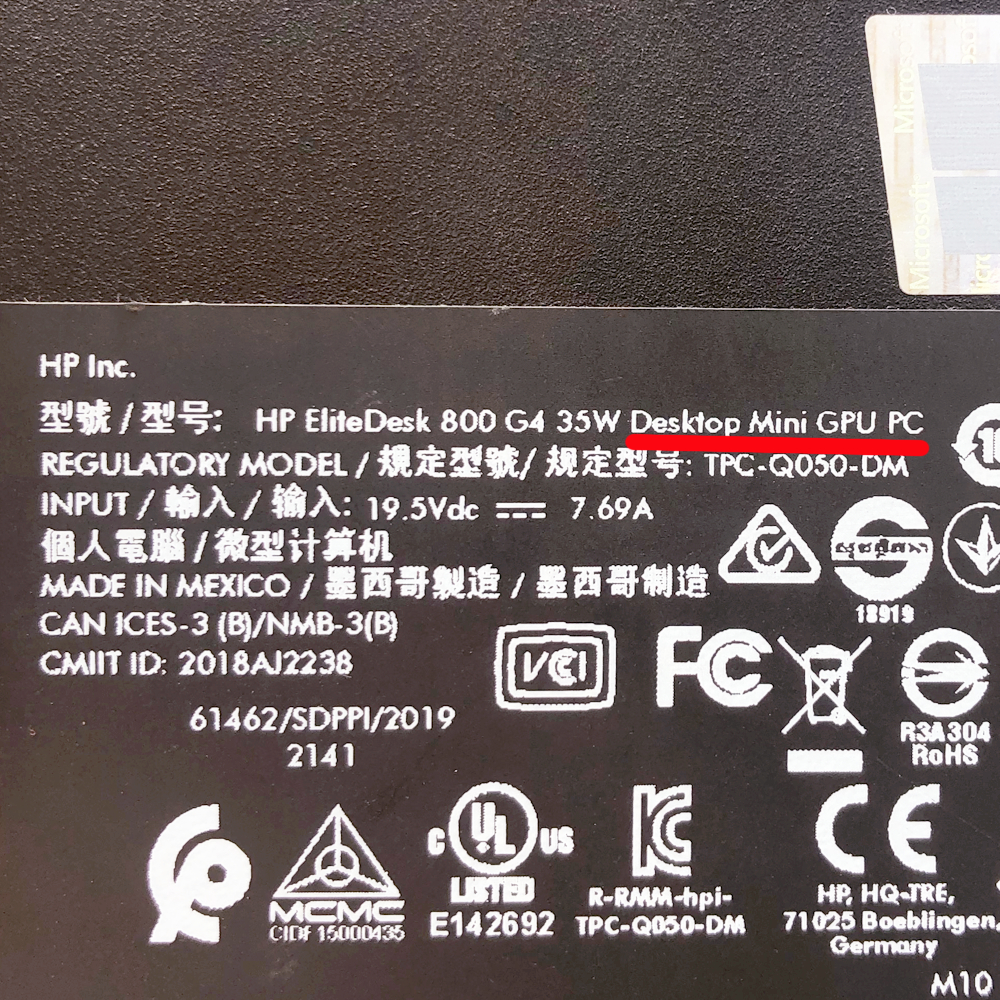[Đúng hình] HP EliteDesk 800 G4 mini pc i7 8700T kèm card màn hình rời AMD RX560 4G