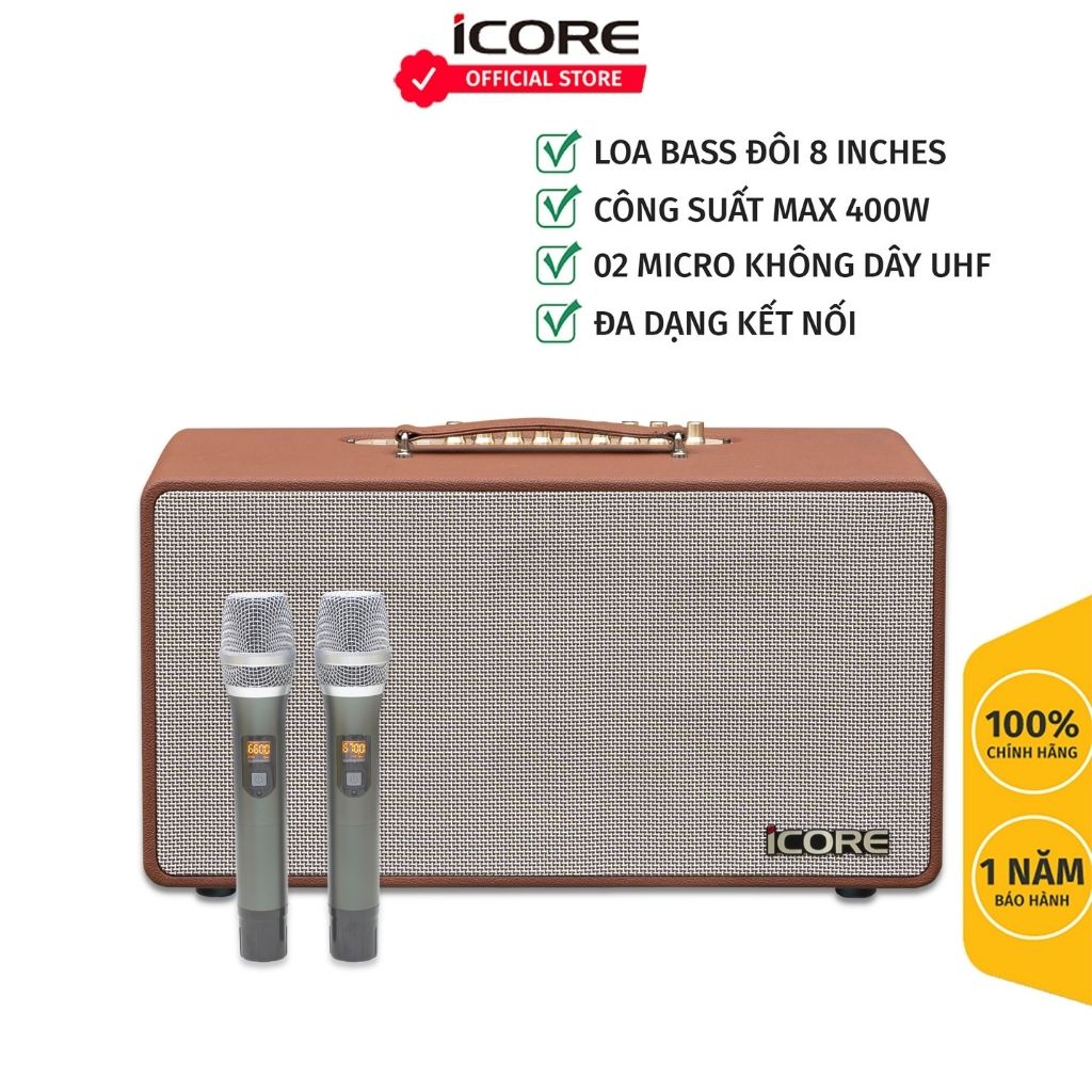 Loa Karaoke Xách Tay iCore S8 - Hàng chính hãng