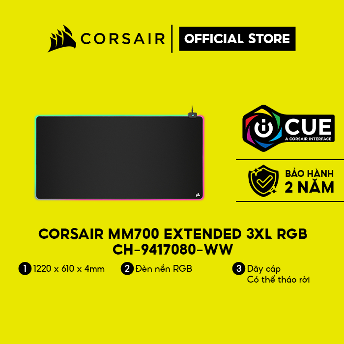 Bàn di chuột Corsair MM700 Extended 3XL RGB CH-9417080-WW