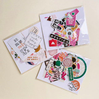 (P4) Sticker bạn thân, động viên, cám ơn dùng trang trí khung ảnh nổi Scrapbook, album ảnh, sổ tay planner (không keo)