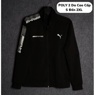 Áo Khoác Thể Thao Nam Nữ Màu Đen P U M A Chất Thun Poly 2 Da Cao Cấp, Mềm Mịn, Chống Nắng, Thoáng Mát Áo Khoác Thu Đông