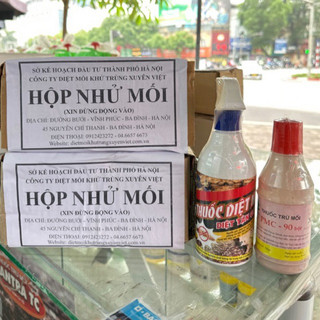 Bộ diệt mối tận gốc : gồm 2 hộp nhử mối+ 1 lọ thuốc bột lây nhiễm PMC-90+ thuốc phun phòng dạng xịt sẵn