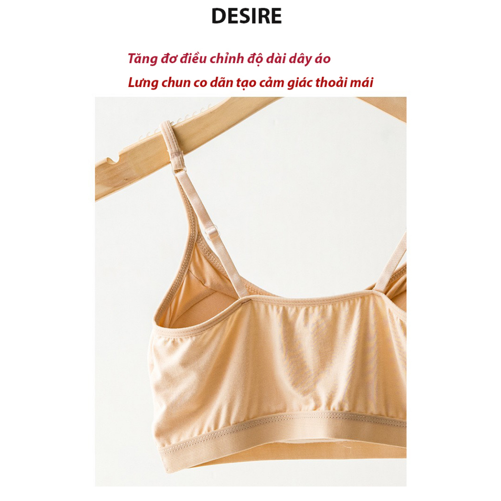 Áo lót bra hai dây thun Vicose không gọng thoải mái ANN-0017