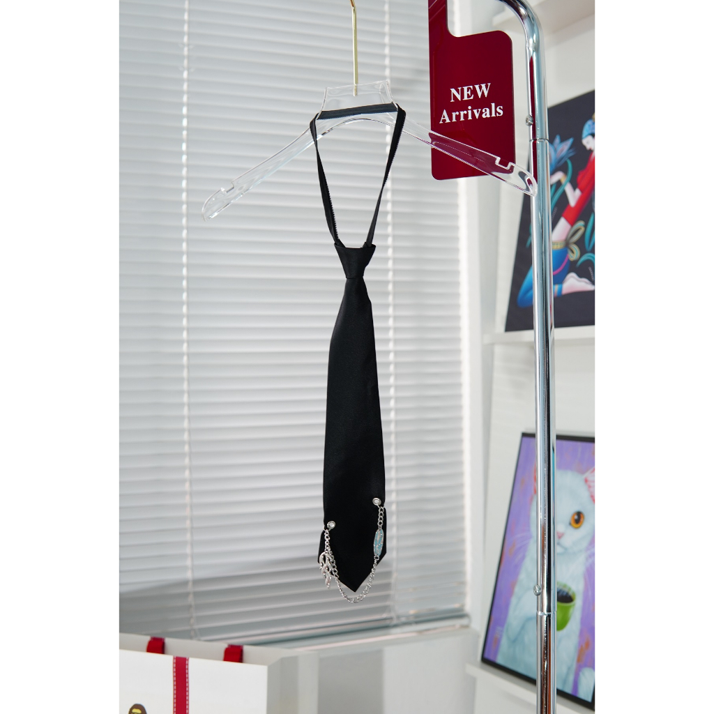 Cà vạt thắt sẵn kích thước 38 x 8 - Cà vạt nam nữ