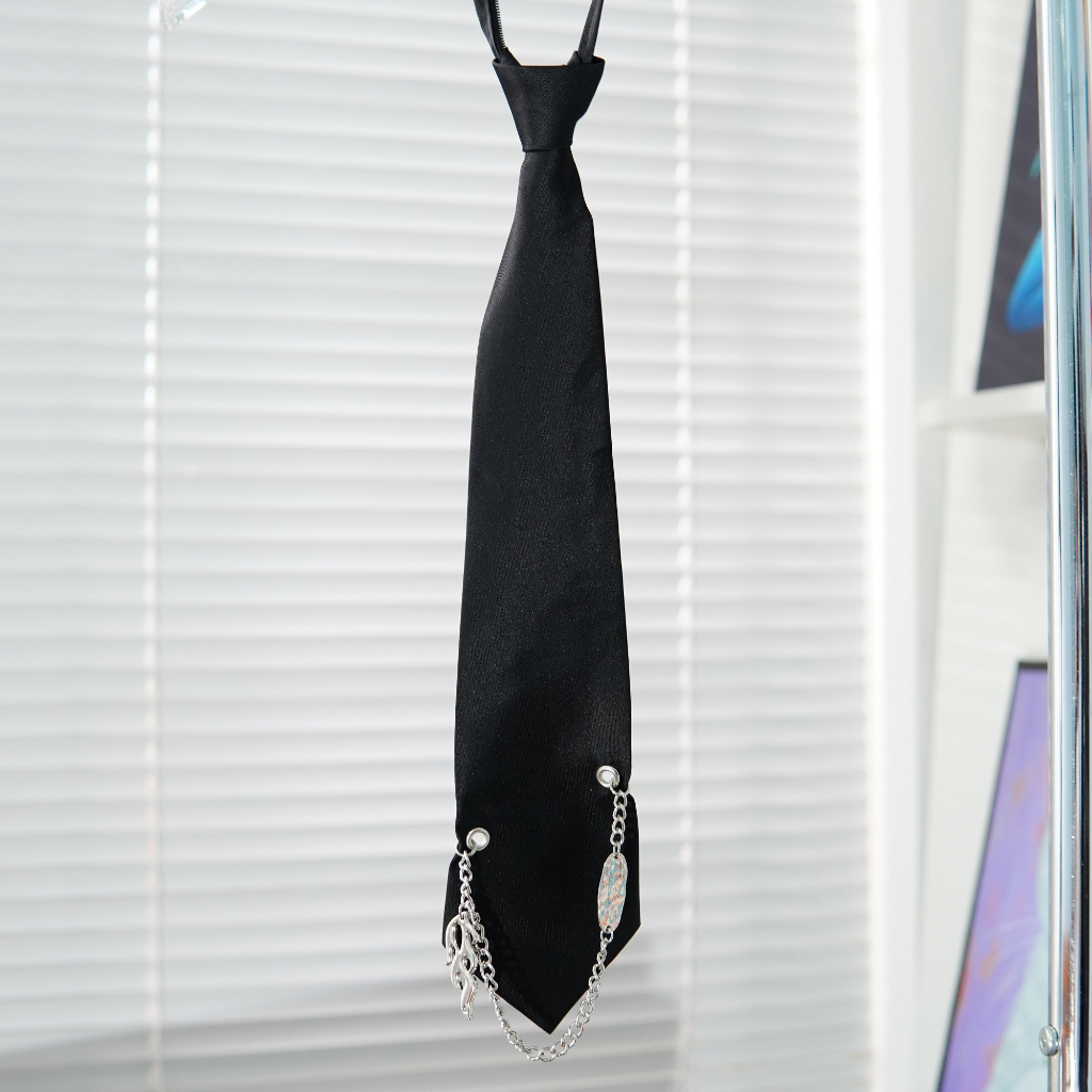 Cà vạt thắt sẵn kích thước 38 x 8 - Cà vạt nam nữ