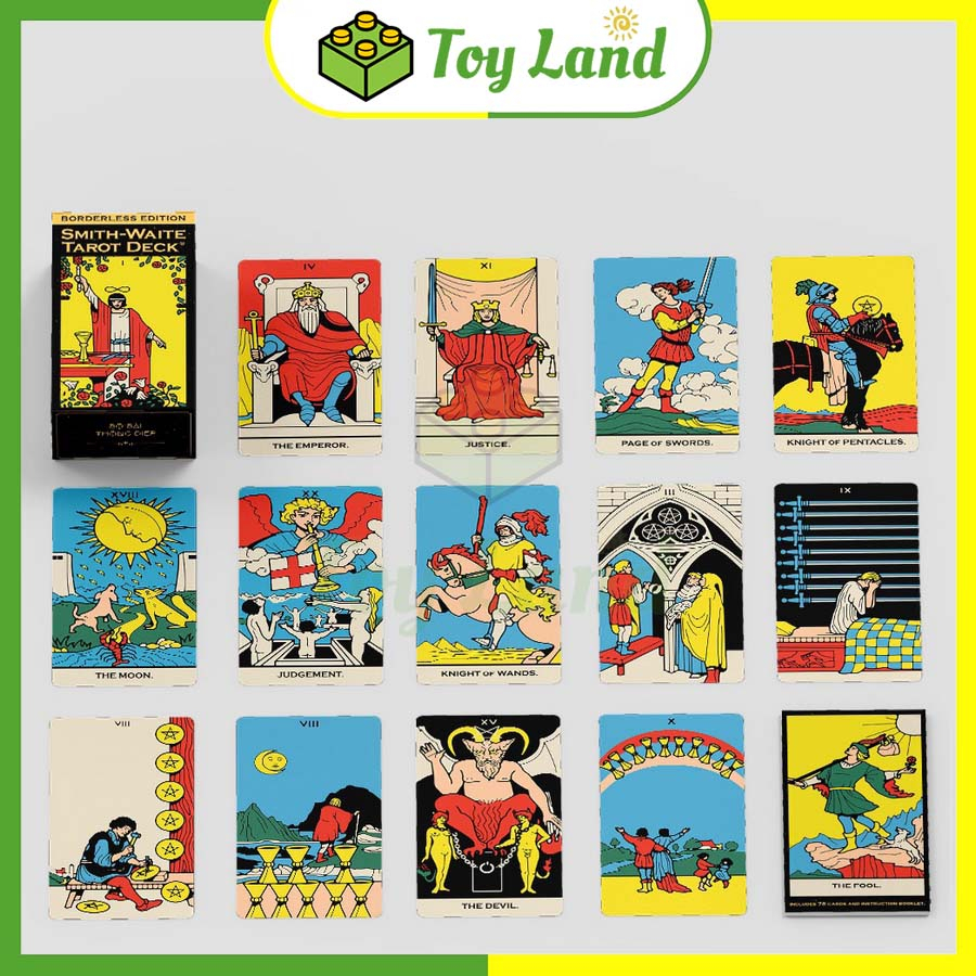 Bộ Bài Tarot Rider Waite Smith Deck Tarot 78 Lá Cao Cấp Bài Bói Thông Điệp Board Game Dự Đoán Phong Thủy Vận Mệnh