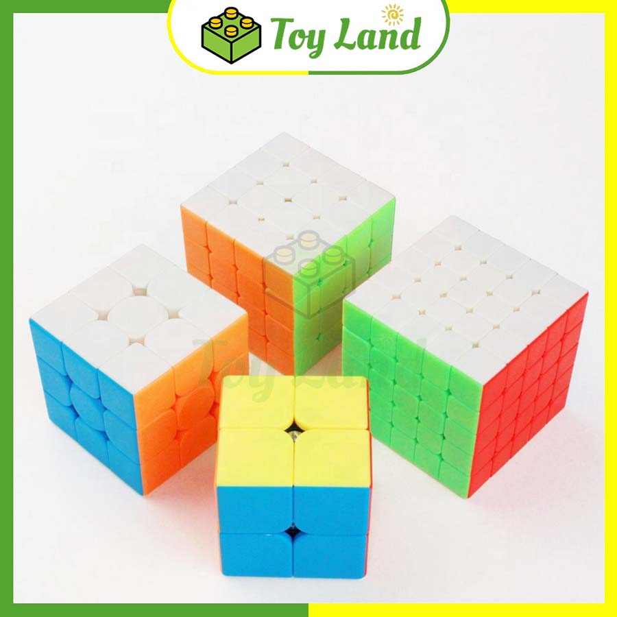 Bộ Sưu Tập Rubik Không Viền Màu Half Bright Rubic Stickerless 2x2 3x3 4x4 5x5 Tam Giác Đồ Chơi Trí Tuệ