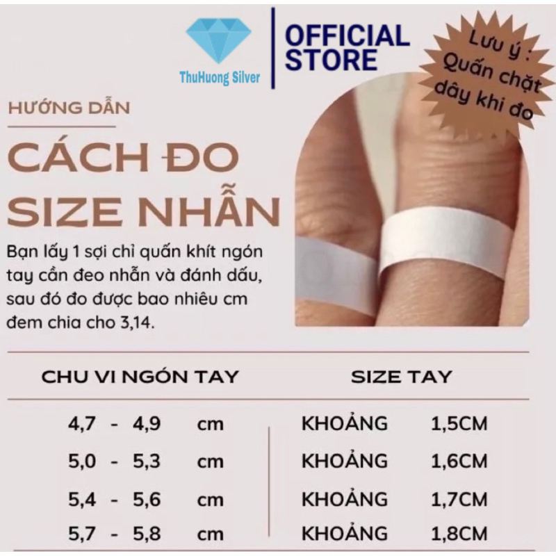 Nhẫn nữ vương miện bạc ta đính đá-Nhẫn nữ bạc đẹp THJ