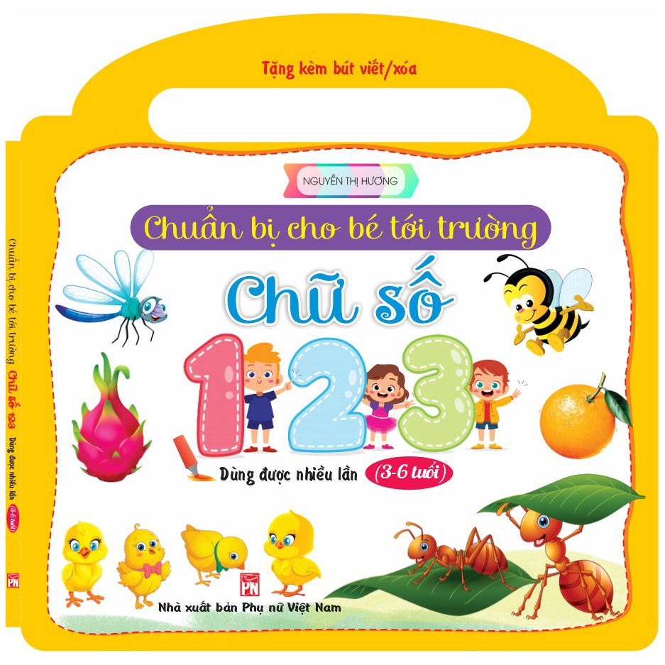Sách - Trọn bộ 3 Cuốn Chuẩn Bị Cho Bé Tới Trường: Chữ Cái Và Chữ Số (3 - 6 Tuổi ) - Ndbooks