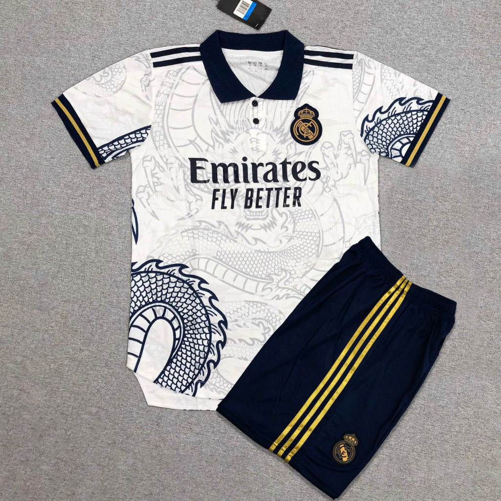Bộ áo bóng đá REAL MADRID rồng 2022 mới nhất