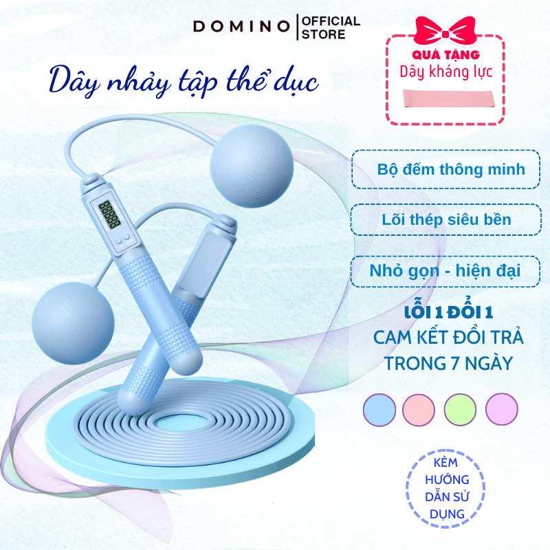 Dây Nhảy Tập Thể Dục Domino Hỗ Trợ Luyện Tập Thể Thao Tại Nhà