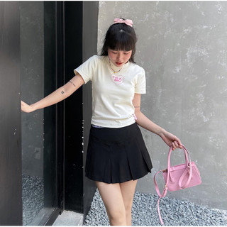 [RẺ VÔ ĐỊCH] Áo thun baby tee Call me baby tim hồng áo màu trắng
