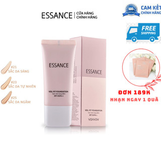 Kem nền essance bền màu che khuyết điểm sắc da sáng 30ml veil fit foundation spf 25 pa++