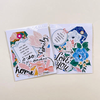 (P7) Sticker Vintage hoa dùng trang trí khung ảnh nổi Scrapbook, love box, album ảnh, sổ tay planner (không keo)
