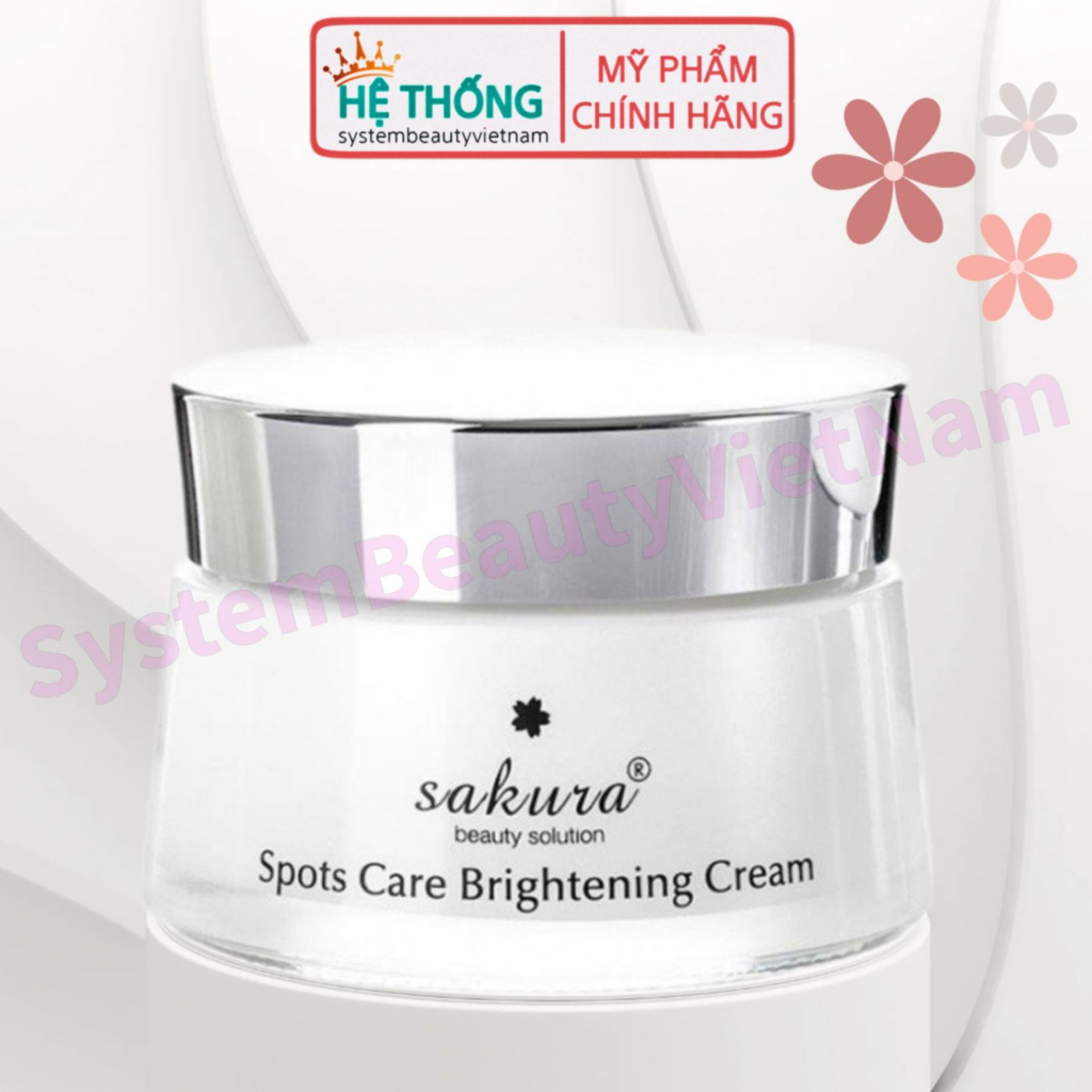 Kem Dưỡng Da Trắng Sáng, Ngừa Sạm Nám Sakura Spots Care Brightening Cream 45g