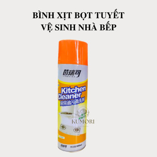 Bình xịt bọt tuyết vệ sinh nhà bếp loại lớn 500ml chai dung dịch rửa phòng bếp làm sạch bếp lò bếp tẩy vết bẩn đa năng