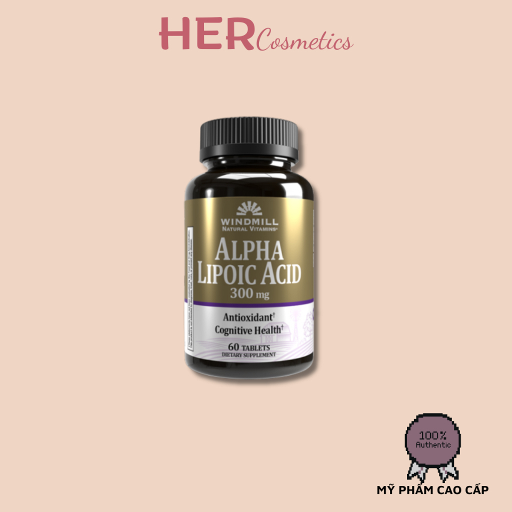Viên uống Alpha Lipoic Acid - ngăn tái nám, chống nắng, mờ nám nội sinh