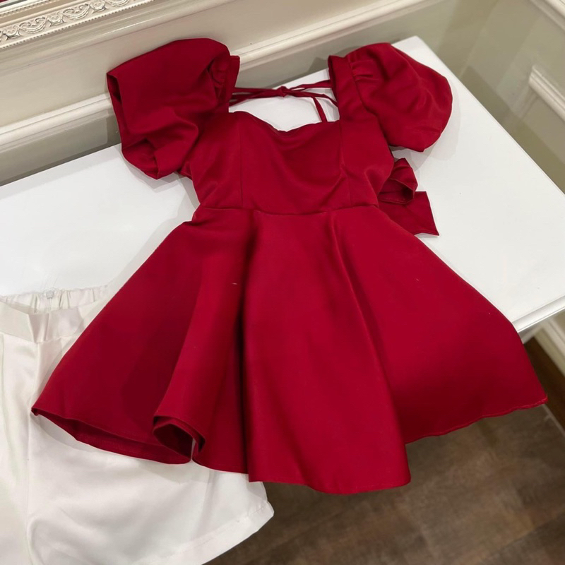 Set áo tay bồng   peplum mix quần đùi kiểu siu xinh   Chất tacta lụa mềm , chất sịn đét lun nha , tạo dáng bồng