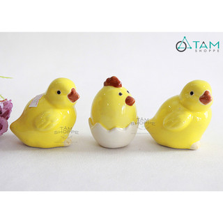 Tượng gà con lông vàng cute TCV-GA-02