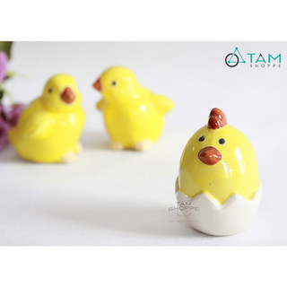 Tượng gà con lông vàng cute TCV-GA-02