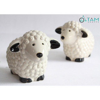 Tượng con cừu gốm béo ú TCV-CUU-01