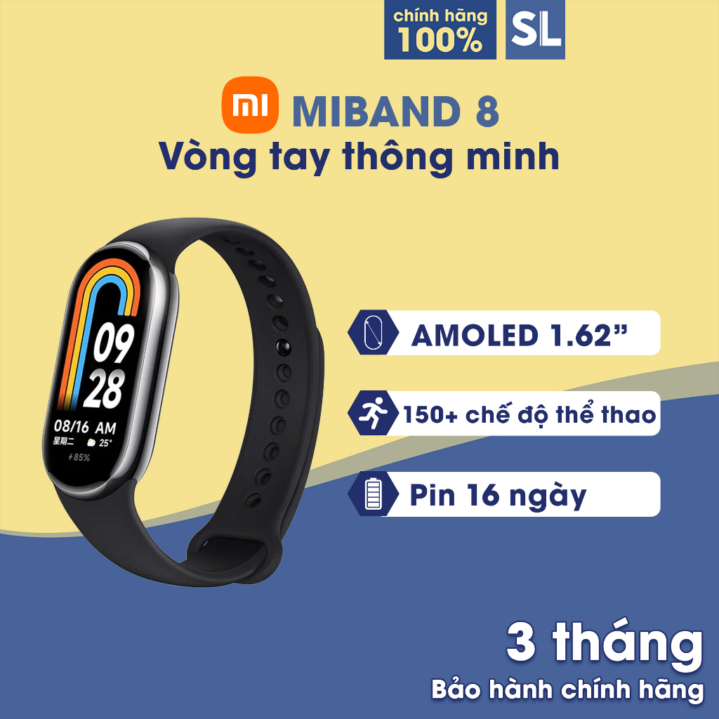 Vòng Đeo Tay Thông Minh Xiaomi Miband 8 / Miband 7 Theo Dõi Sức Khỏe Hỗ Trợ Tập Luyện