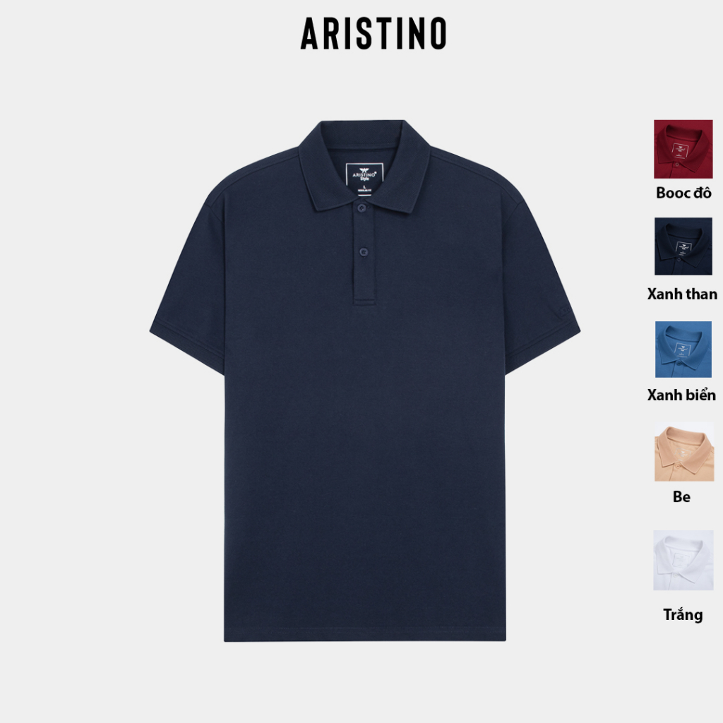 [MỚI] Áo polo ngắn tay ARISTINO phom Regular fit suông nhẹ, 5 màu trẻ trung, lịch sự