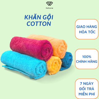 Khăn tắm khăn gội cotton cao cấp, khăn kích thước 34cm x 110cm - 34cm x 82cm mềm mại thấm hút tốt
