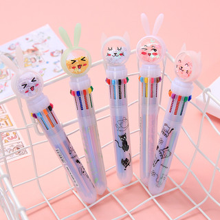 Bút bi 10 màu 10in1 tiện lợi, đồ dùng học tập cute