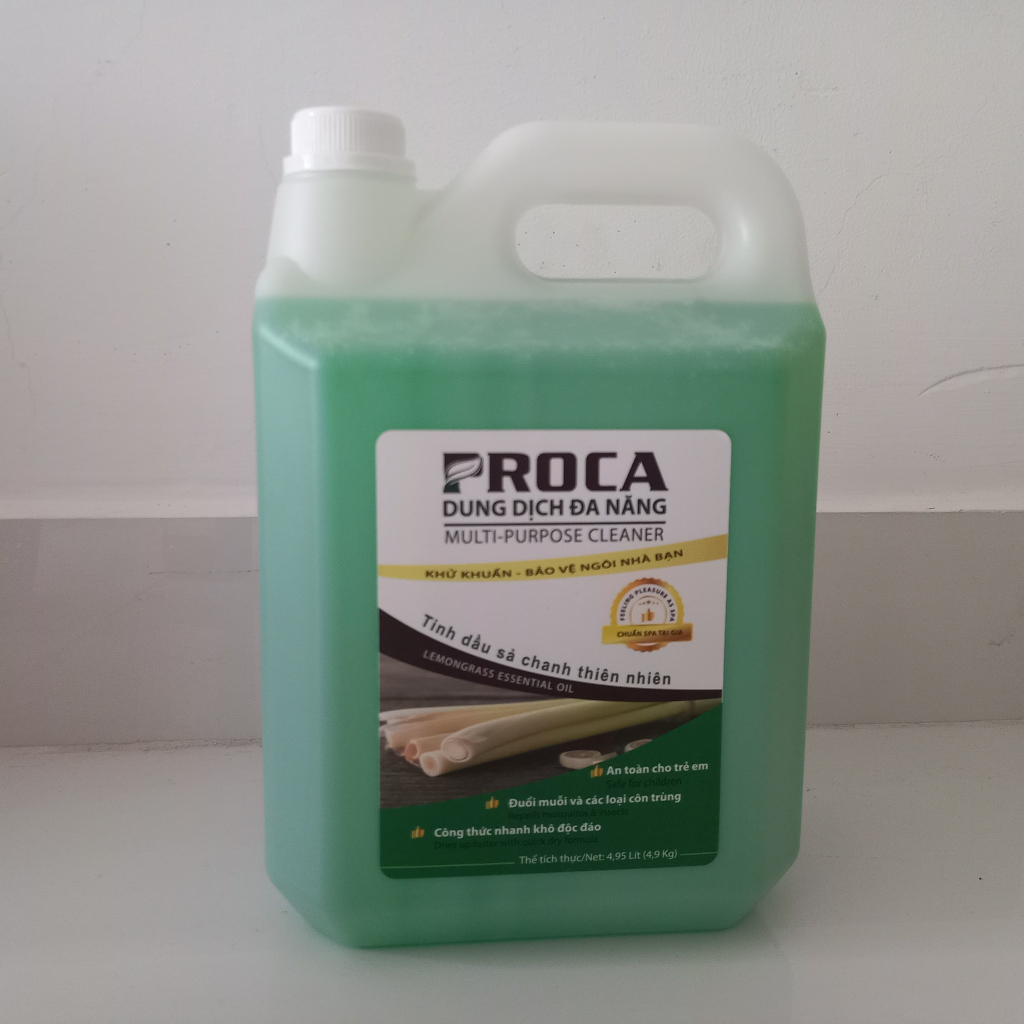 Dung dịch đa năng PROCA tinh dầu sả chanh thiên nhiên 4.9 kg