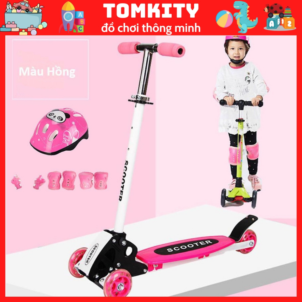 Xe Scooter cho bé trượt có nhạc và, Xe trượt đẩy chân kích thích vận động cho bé -Đồ chơi trẻ em